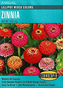 Cornucopia Zinnia Lilliput Mixed Colors - 15097