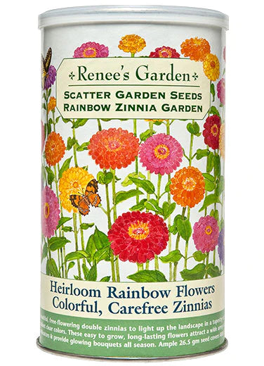 Renee's Garden Scatter Garden Rainbow Zinnia