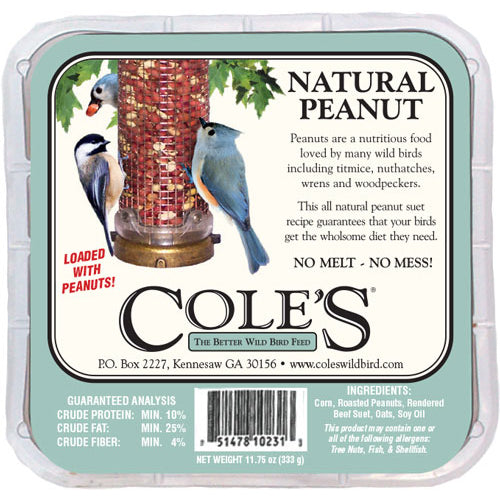 Cole's Natural Peanut Suet - 15816