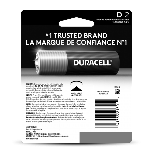 Duracell D 4 pack - 8878