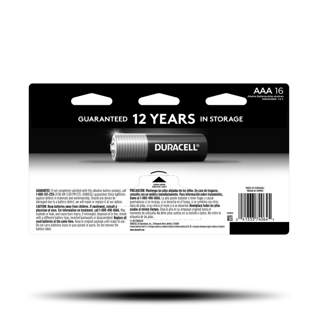 Duracell AAA Batteries 16 pack - 8785
