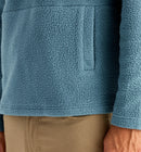 Free Fly Sherpa Quarter Zip Stormy Sea - 14275