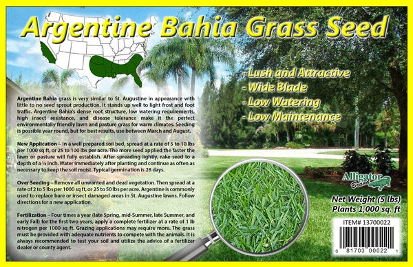 Argentine Bahia Grass Seed 5lb - 15109