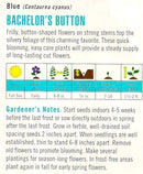 Cornucopia Bachelor's Button Blue Cornflowers - 14993