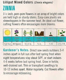 Cornucopia Zinnia Lilliput Mixed Colors - 15097