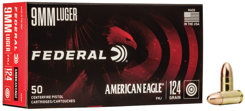 American Eagle 9MM 124gr FMJ - 7018