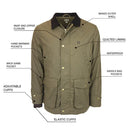 Heybo Moorland Waxed Jacket Brown - 14077