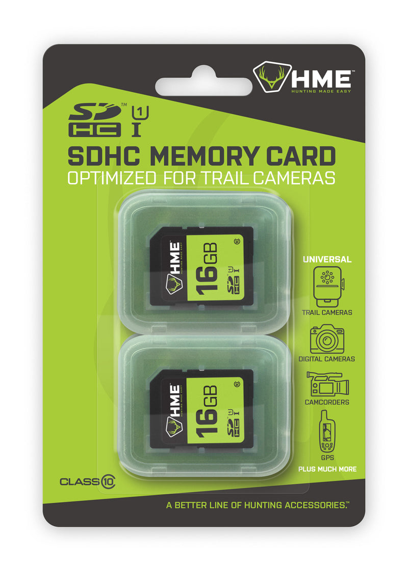HME SDHC memory card 16gb 2pk - 10863