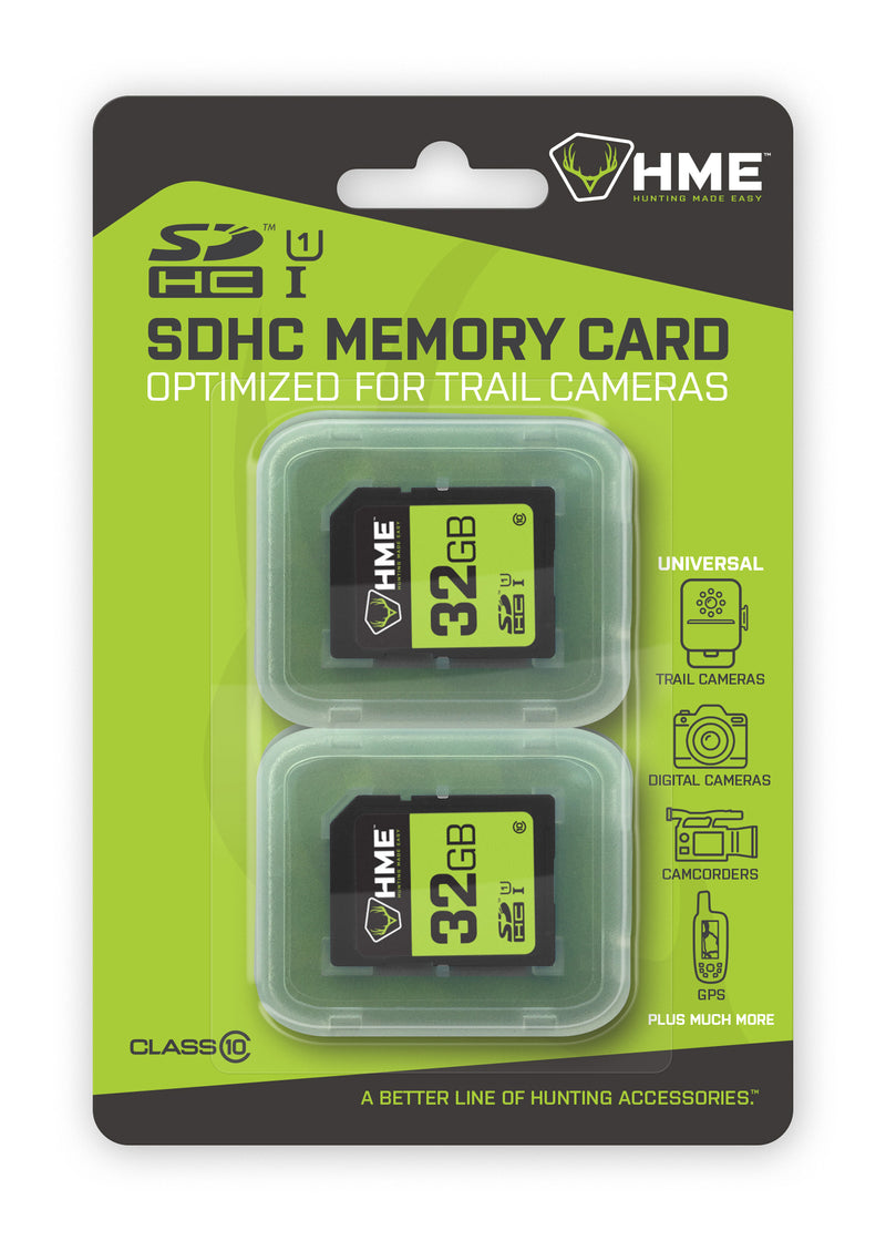 HME SDHC memory card 32gb 2pk - 10861