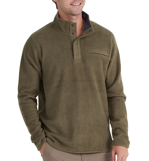 Free Fly Snap Pullover Green - 14114